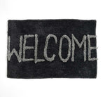 Microfiber Anti-Slip Doormat for Home & Bathroom Entrance Black Rectangular Mat (40x60 cm) 2 Pcs Image 2