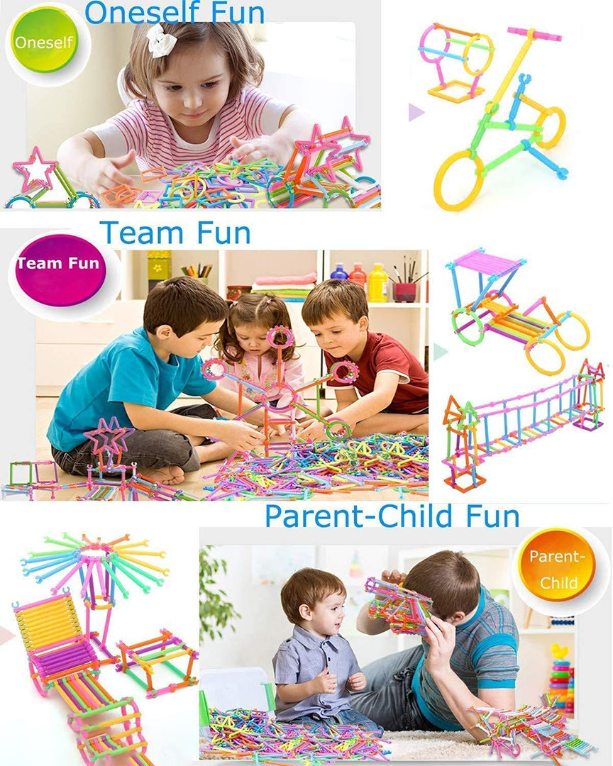 Pureey Diy 100 Smart Stick Building Blocks With Different Shape Game Set Creative Learning Multicolor Image 3