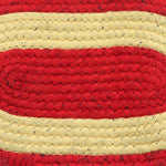 Cotton Anti-Slip Doormat for Home & Bathroom Entrance Multicolor oval Mat (20x12 Inch) Image 2