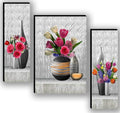 Set Of 3 Modern Art Self Adeshive Home Decorative Gift Item Wall Painting For Living Room Office Hotel Mdf Framed Painting 12 Inch X 18 Inch Image 1
