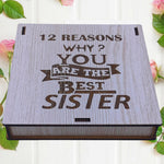 Womens Day Sister Love Sis Message Card Puzzle With Message Printed Image 1