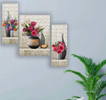 Set Of 3 Modern Art Self Adeshive Home Decorative Gift Item Wall Painting For Living Room Office Hotel Mdf Framed Painting 12 Inch X 18 Inch Image 2