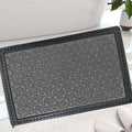 Rubber Anti-Slip Doormat for Home & Bathroom Entrance Grey Rectangular Mat (40x60 cm) Image 1