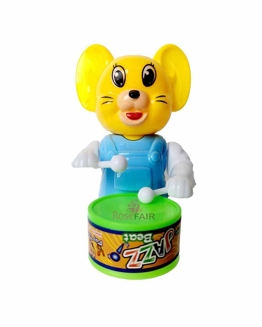 Key Operated Cute Drummer Girl Rattle Musical Toy With Drumming And Dancing Action Toys Image 1