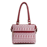 Handbag For Women And Girls Stylish Maroon PU Leather Bag Image 4