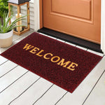 PVC Anti-Slip Doormat for Home & Bathroom Entrance Red Rectangular Mat (40x60 cm) Image 1