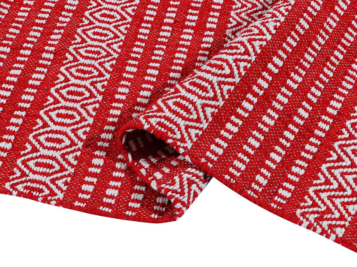 PVC Anti-Slip Doormat for Home & Bathroom Entrance Red Rectangular Mat (22x60 Inch) Image 3