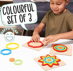 Puzzles Games Wooden Toys Montessori Rainbow Shape Sorting Puzzle Toys Toddlers Activities Preschool Learning Early Travel For Kids Image 2