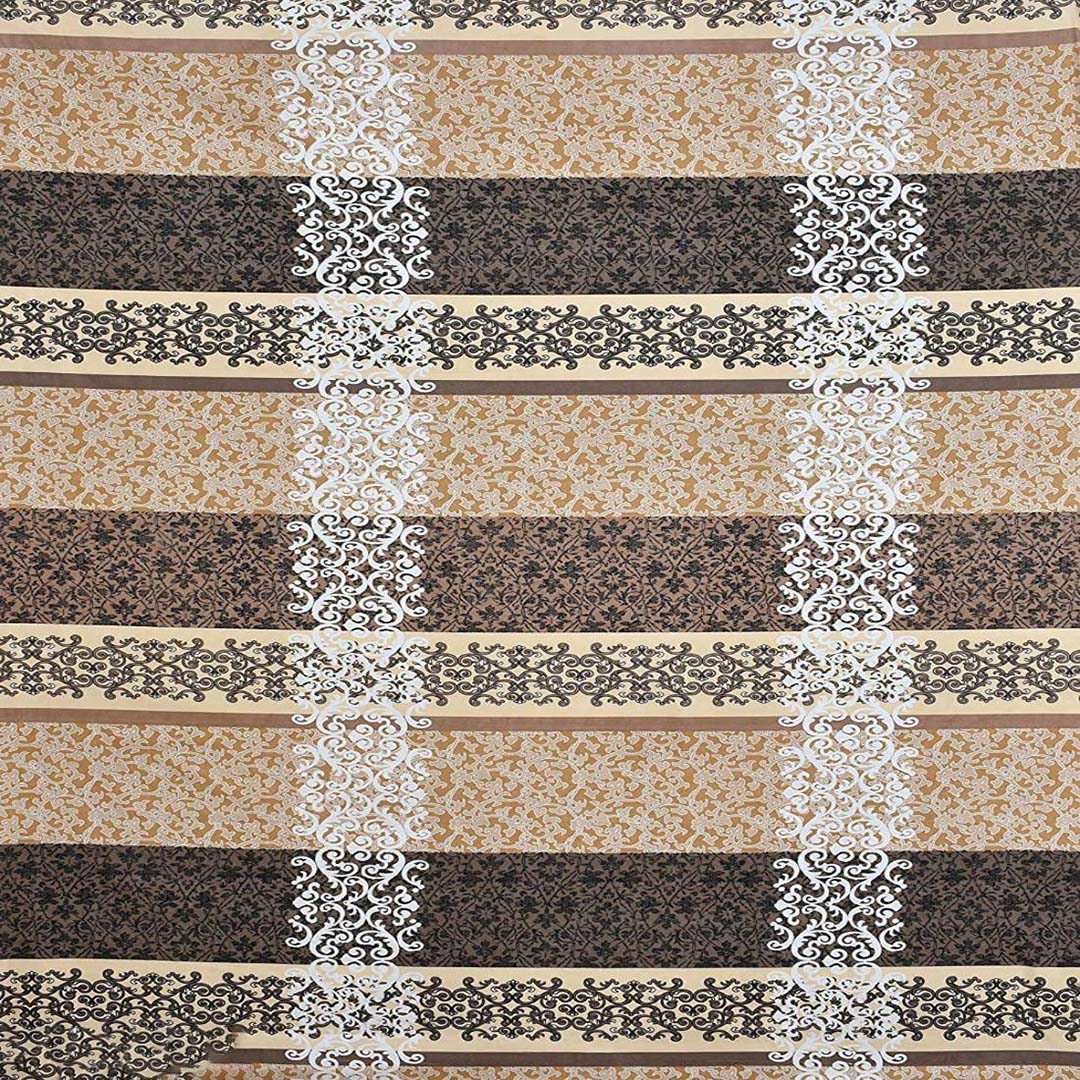 Cotton (90x100 Inch) Double Size Bedsheet With 2 Pillow Cover in Multicolor Image 2