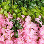 Well Art Gallery Pack 36 Feet Artificial Wisteria Vine Ratta Hanging Garland Silk Flowers String Home Party Wedding Decor Pink Set Of 6 Image 3
