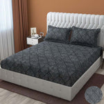 Glace Cotton (90x100 Inch) Double Size Bedsheet With 2 Pillow Cover in Multicolor Image 1