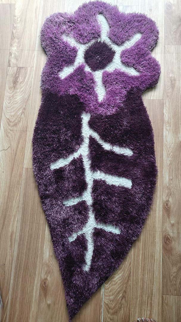 Polyester Anti-Slip Doormat for Home & Bathroom Entrance Multicolor Flower Mat (22X55 cm) Image 2