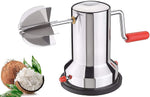 Stainless Steel Coconut Scraper With Vacuum Base Sharp Blades Manual Hand Crank Coconut Grater Machine Image 1