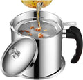 Modular Kitchen Oil Filter Stainless Steel Household Oil Pot With Lid Cooking Best Oil Health Shaver Oil Fat Separator For Filter Residue Image 1