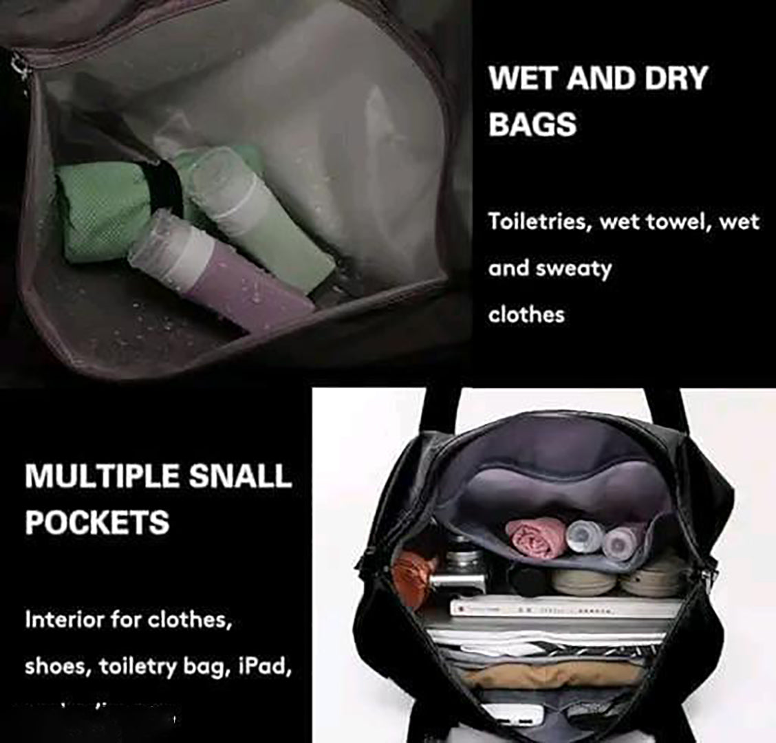 Handbag For Women And Girls Stylish Black Nylon Bag Image 2