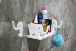 Stand For Bathroom Kitchen Office Bed Room Mobile Remote Stand 2 Nos Sticker One Plate And Two Hathi Type Hooks Image 2