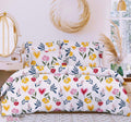Cotton (90x100 Inch) Double Size Bedsheet With 2 Pillow Cover in White Color Image 1