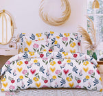 Cotton (90x100 Inch) Double Size Bedsheet With 2 Pillow Cover in White Color Image 1