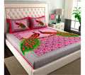 Cotton (90x100 Inch) Double Size Bedsheet With 2 Pillow Cover in Multicolor Image 1