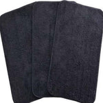 Microfiber Anti-Slip Doormat for Home & Bathroom Entrance Black Rectangular Mat (40x60 cm) 3 Pcs Image 1