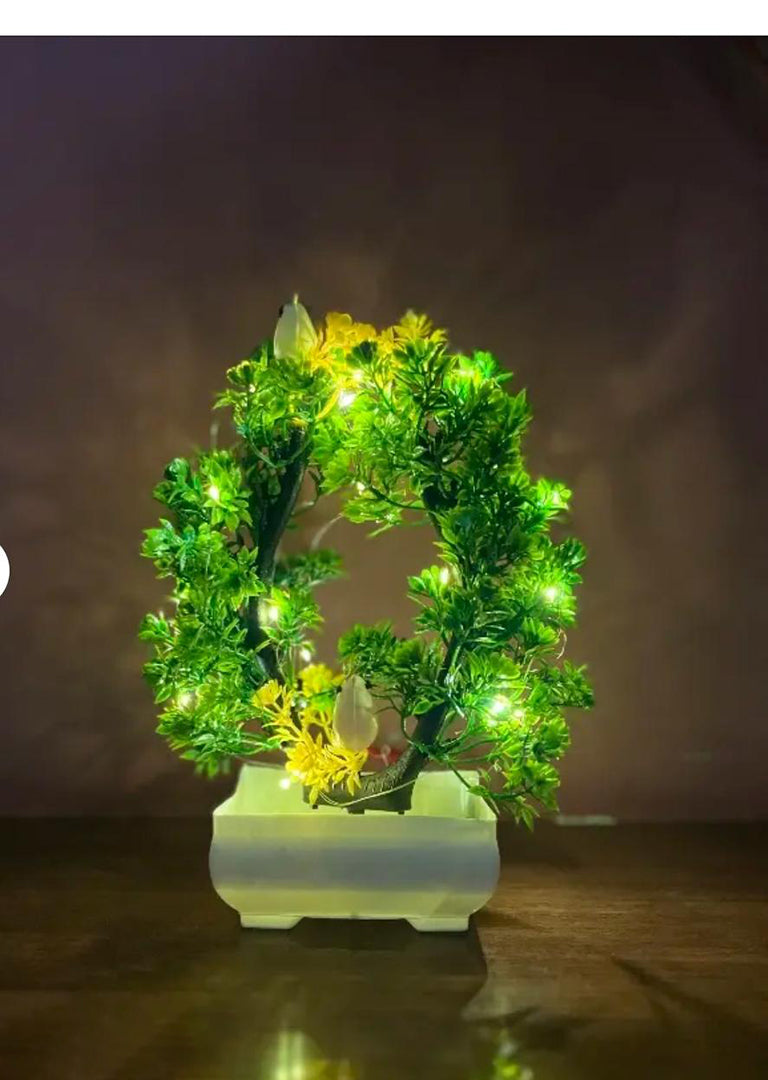 Artificial Bonsai Tree With Sparrow Living Room Dining Table Decor Home Decoration Image 2