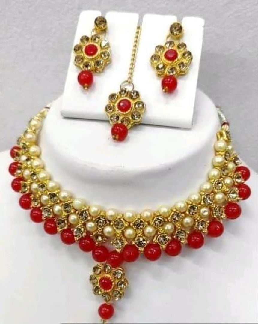 Premium Artificial Traditional Jewelry Collection: Ethnic Necklace & Earring Sets Image 1