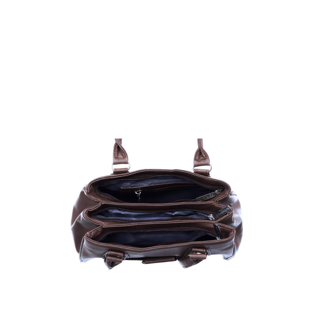 Handbag For Women And Girls Stylish Black PU Leather Bag Image 3