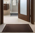 PVC Anti-Slip Doormat for Home & Bathroom Entrance Brown Rectangular Mat (40x60 cm) Image 1