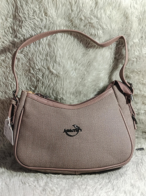 Handbag For Women And Girls Stylish Pink Canvas Bag Image 1