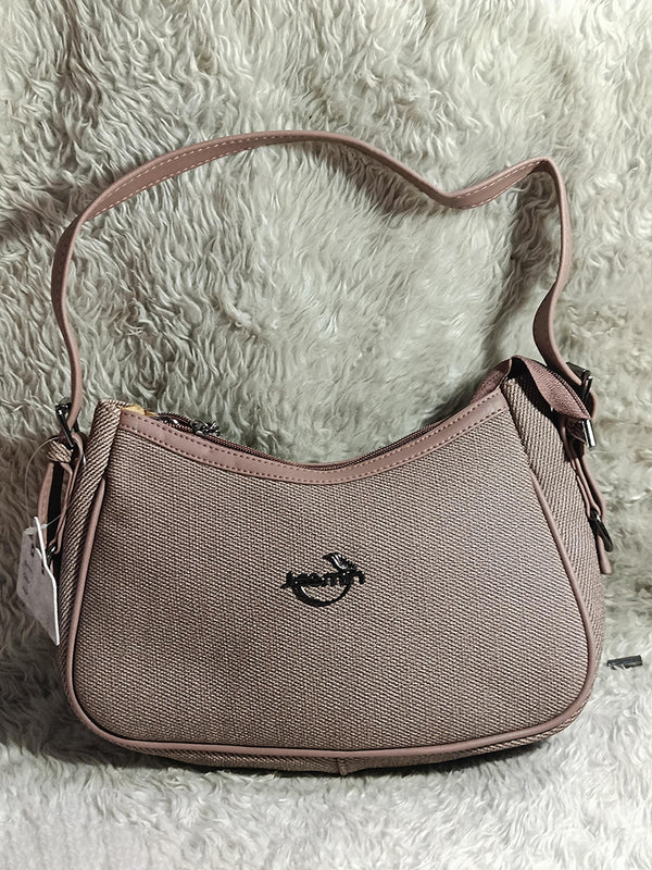 Handbag For Women And Girls Stylish Pink Canvas Bag Image 1
