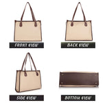 Handbag For Women And Girls Stylish Beige PU Leather Bag Image 2