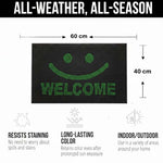 PVC Anti-Slip Doormat for Home & Bathroom Entrance Black Rectangular Mat (40x60 cm) Image 3