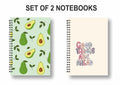 Pack Of 2 144 Pages Unruled Notebook Diary Image 1