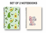 Pack Of 2 144 Pages Unruled Notebook Diary Image 1