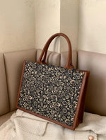 Handbag For Women And Girls Stylish Multicolor Jute Bag Image 2