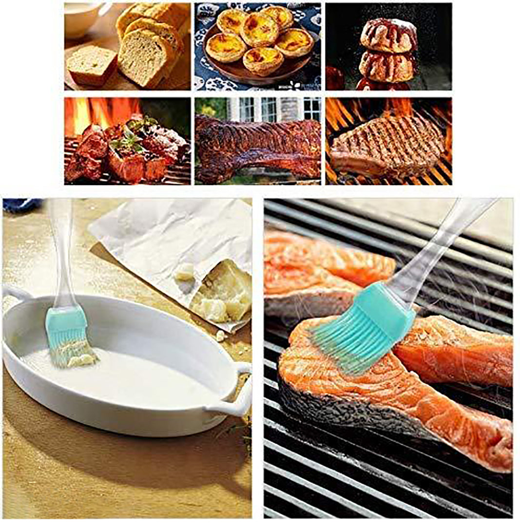 Papad Jali Roast + Oil Brush Barbeque Square Jali Roaster Chapati Toast Grill Wooden Handle Baigan Bharta Oil Brush Image 4