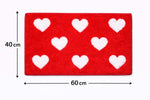Microfiber Anti-Slip Doormat for Home & Bathroom Entrance Red Rectangular Mat (40x60 cm) Image 3