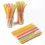 Pack Of 80 Pcs Flexible Bendable Drinking Straw Multicolor Image 3