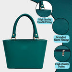 Handbag For Women And Girls Stylish blue Synthetic Bag Image 2
