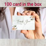 Pack Of 100 Thanks Cards For Return Gifts Small Business Professional Use Appreciation Cards 3X2Inch Size Image 3