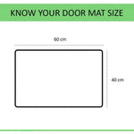 Microfiber Anti-Slip Doormat for Home & Bathroom Entrance Blue Rectangular Mat (40x60 cm) Image 4