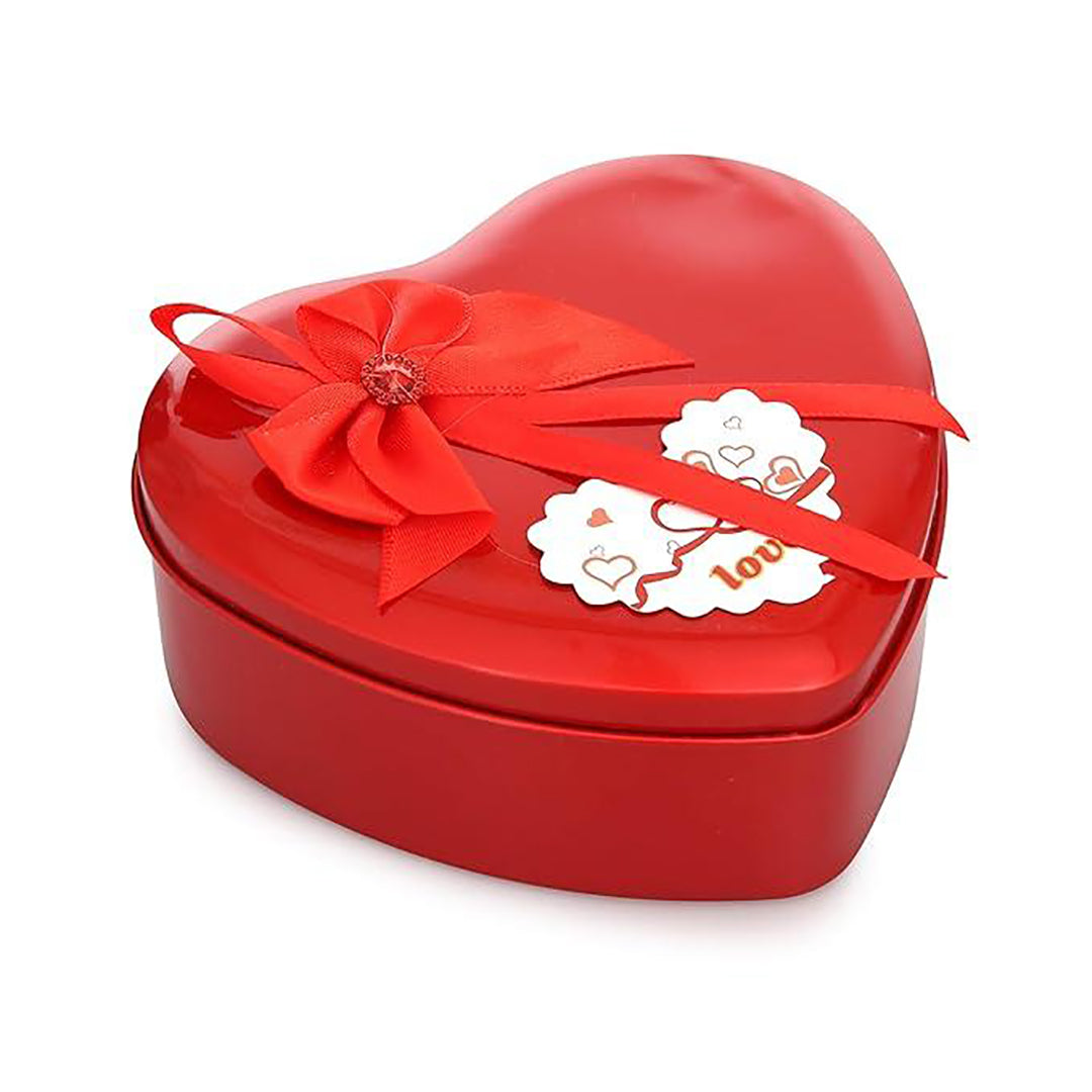 Heart Shaped Valentines Day Gift Box With I Love You Message White Teddy Bear And 3 Red Roses Gift For Husband Wife Girlfriend Boyfriend Suitable For Teddy Day Anniversary Image 3