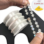 1 Mm 2Pcs Of Transparent Stretchy Elastic Cord Clear Round For Beading Necklaces Bracelet Spool Necklace Jewellry Making And Craft Bracelet Beads Thread Making Wire Roll Pack Of 2 Image 1
