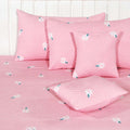 Cotton (85x85 Inch) Double Size Bedsheet With 2 Pillow Cover in Pink Color Image 1