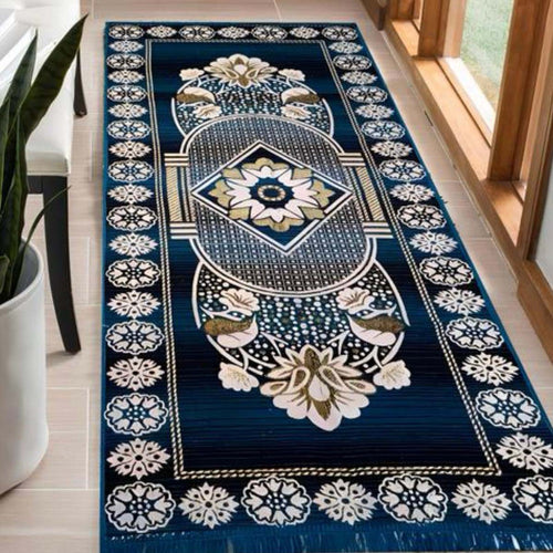 Cotton Anti-Slip Doormat for Home & Bathroom Entrance Multicolor Rectangular Mat (2x6 Feet) Image 2