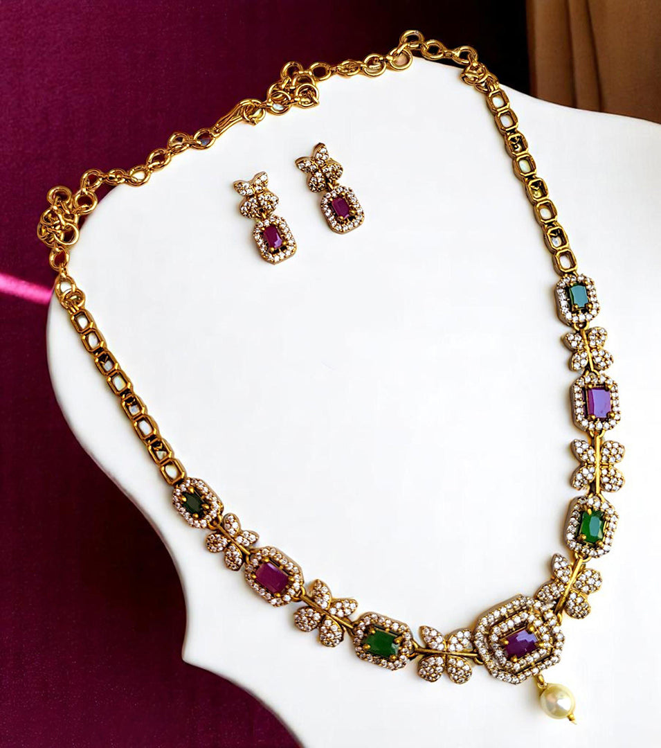 Premium Artificial Traditional Jewelry Collection: Ethnic Necklace & Earring Sets Image 1