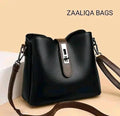 Handbag For Women And Girls Stylish Black PU Leather Bag Image 1
