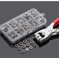 Snap Buttons Kitcraftsmanship Diy 100 Sets Metal Snaps Buttons With Fastener Pliers Press Tool Kit For Clothing Sewing And Crafting Image 1