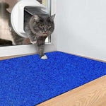 PVC Anti-Slip Doormat for Home & Bathroom Entrance Blue Rectangular Mat (40x60 cm) Image 2