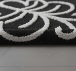 Microfiber Anti-Slip Doormat for Home & Bathroom Entrance Black Rectangular Mat (90x60 cm) Image 4